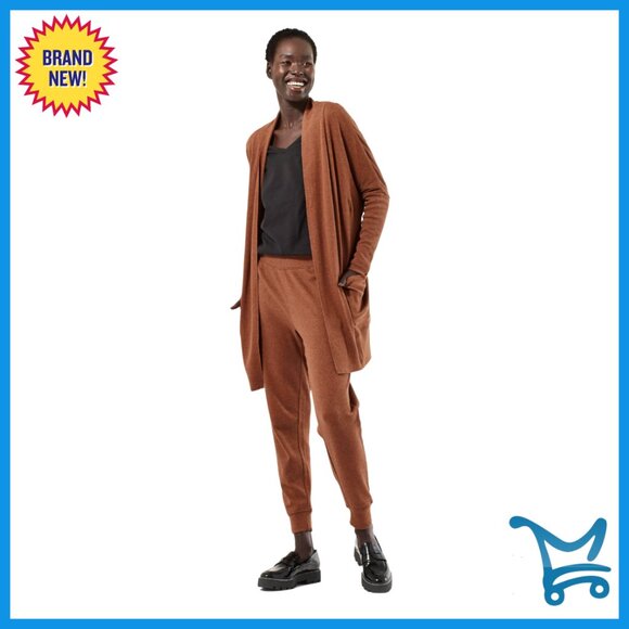 Organic Cotton Draped Wrap Cardigan with Pockets